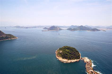 Aerial View Of The Islands Off Rio Aerial Shot Of The Islands Off Rio