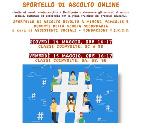 Al Via Lo Sportello Di Ascolto Online Nelle Scuole Le Case Speciali