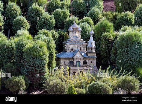 LATRUN, ISRAEL - 23 NOVEMBER 2017: Museum of miniature architectural ...