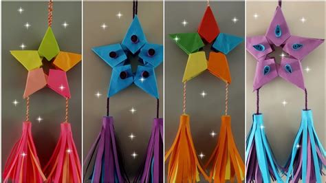 DIY CHRISTMAS DECORATION | PAPER STAR CHRISMAS LANTERN | PAROL - YouTube