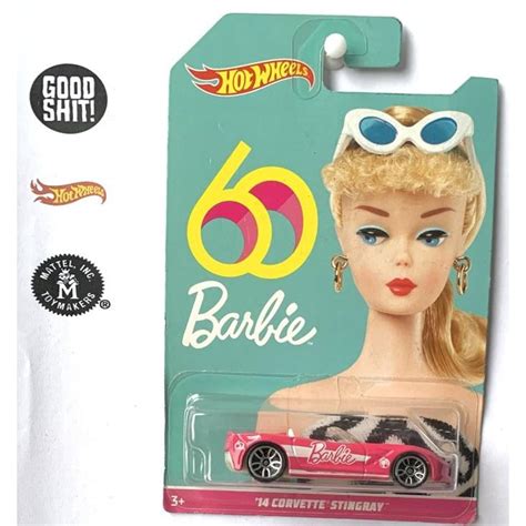 Jual Hot Wheels Barbie 14 Corvette Stingray Anniversary Shopee Indonesia