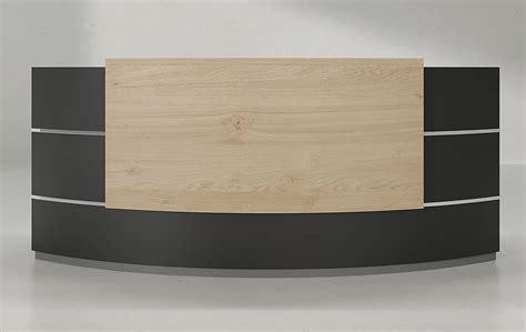 Mena Curved Reception Desk (Black Leg) - Highmoon Office Furniture ...