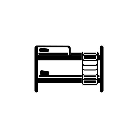 Furniture Bunk Bed Vector Icon Illustration 23246083 Vector Art At Vecteezy