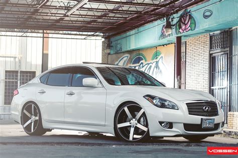 Fashion Look of Beautiful White Infiniti M37 With Aftermarket Wheels ...