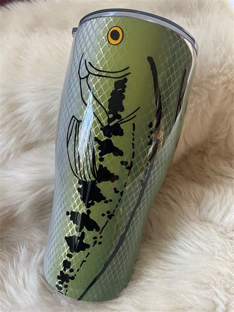 Bass Fishing Tumbler Etsy