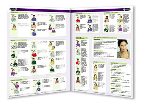 American Sign Language Guide Quick Reference Quick Laminated