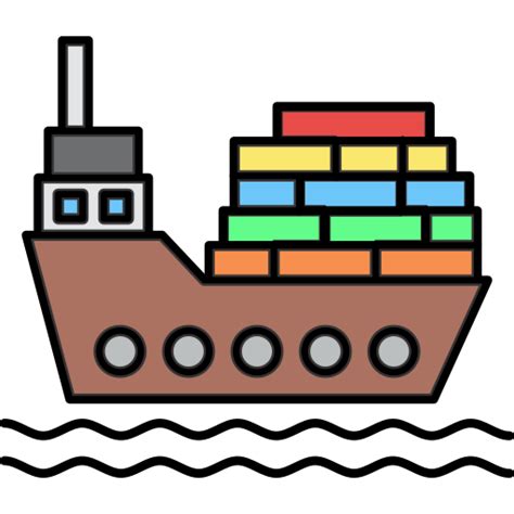 Cargo Ship Free Icon