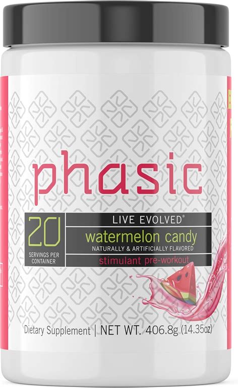 Amazon Live Evolved Phasic Clean Energy High Stim Pre Workout