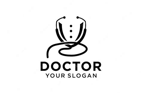 Premium Vector Doctor Logo Design Stethoscope With Doctor Coat Logo