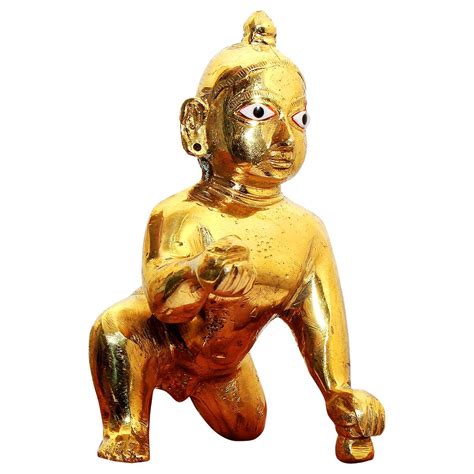 Buy Rudransh Brass Gopal Laddoo Baby Krishna Brass Laddu Gopal Kishan