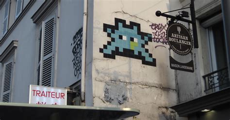 Space Invaders Delightful Mosaics Left By Elusive Paris Street Artist