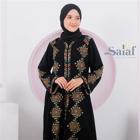 Jual Abaya Pakaian Muslimah Gamis Hitam Turkey Shopee Indonesia