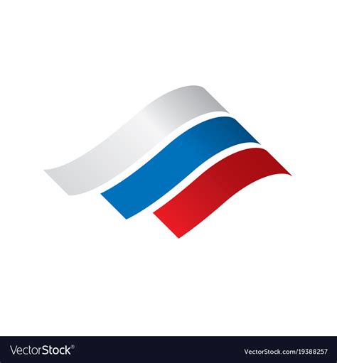 Russia flag Royalty Free Vector Image - VectorStock