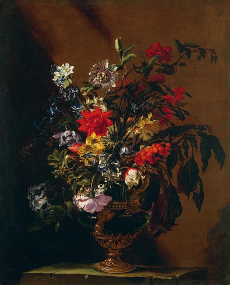 Nuzzi Mario Called Mario De Fiori Rome 1603 1673 Flowers In A Vase