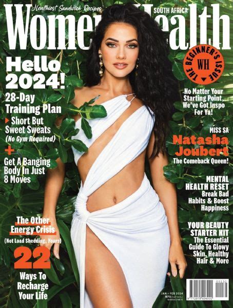 Natasha Joubert Women S Health Magazine January 2024 Cover Photo South Africa