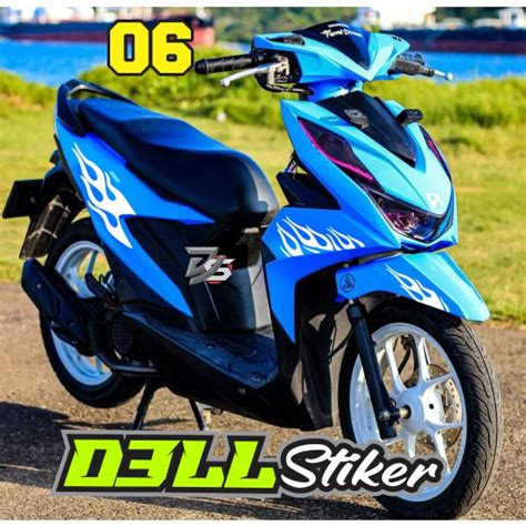 Jual Cutting Sticker Striping Beat New Deluxe Simple Style