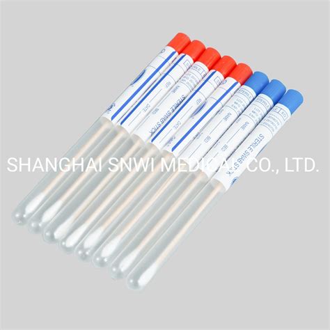 Specimen Collection Flocked Swabs Medical Disposable Plastic Stick