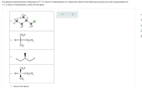 Solved The Absolute Stereochemical Configuration Of Chegg