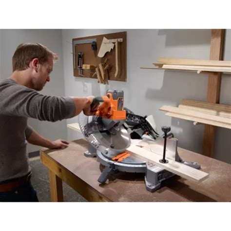 Ridgid R4123 Ac9960 15 Amp Corded 12 In Dual Bevel Miter Saw With
