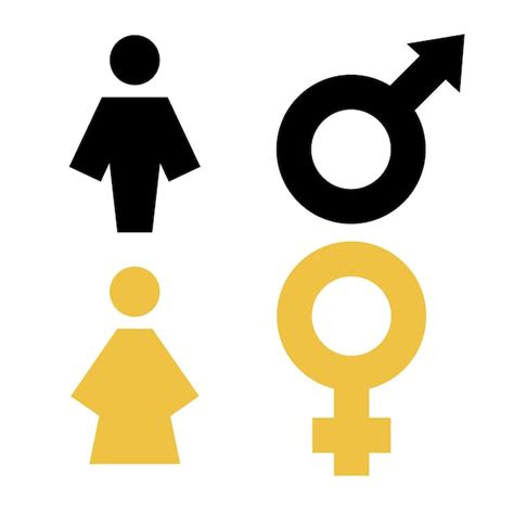 Premium Vector Flat Design Male Female Symbols