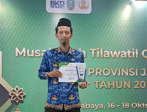 Guru Dkv Smkn Bangil Raih Juara Lomba Kaligrafi Di Mtq Korpri Jatim