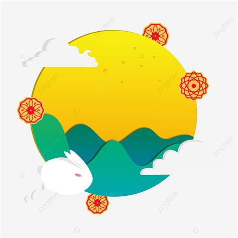 Mid Autumn Festival Clipart Transparent Background Mid Autumn Moon