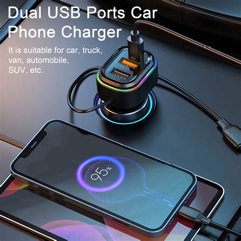 Chargeur De Batterie Prise De Voiture Usb Pd W Charge Rapide En