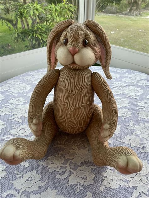 Original Mark Boothe Mold Ceramic Art 18 Bunny Rabbit Doll Jointed Painted Home Ebay