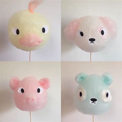 Cute Cotton Candy Animals • Bon Puf | Cotton candy flavoring, Cotton ...