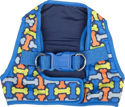 Simplydog Print Vest Harness Blue With Bone X Small Amazonca Pet
