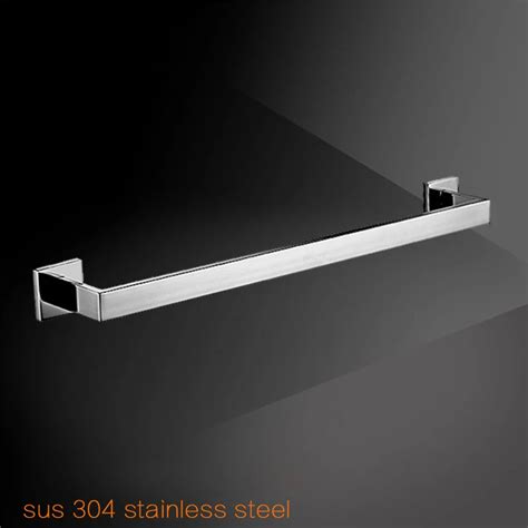 Leyden Brushed Stainless Steel Towel Bar Single Towel Bar Silver