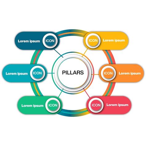 Premium Vector Realistic Circular Diagram Infographic