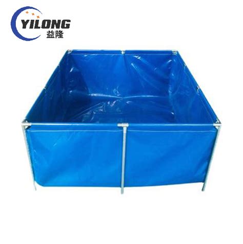 Customized Steel Frame Portable Water Pond Foldable Pvc Tarpaulin Fish