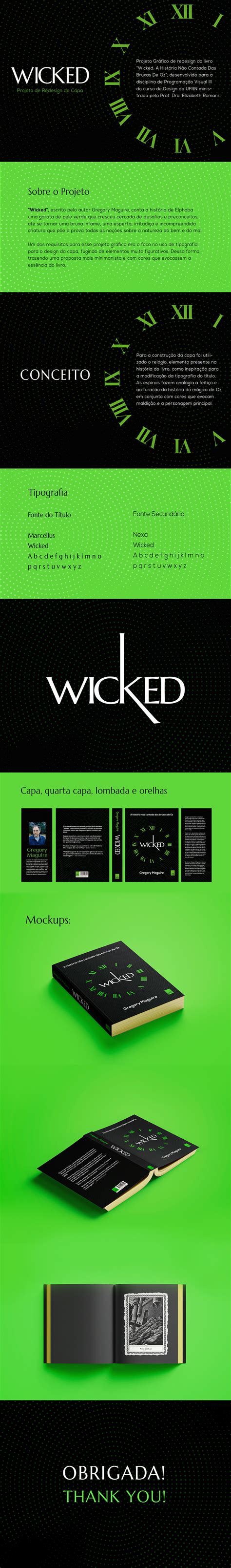 Wicked - Book Cover Design :: Behance