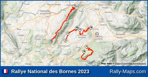 Maps Rallye National Des Bornes Coupe Rally Maps