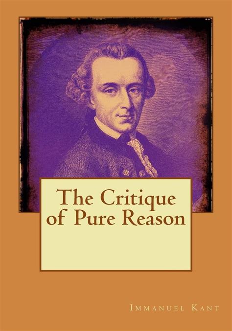 The Critique Of Pure Reason By Immanuel Kant English Paperback Book