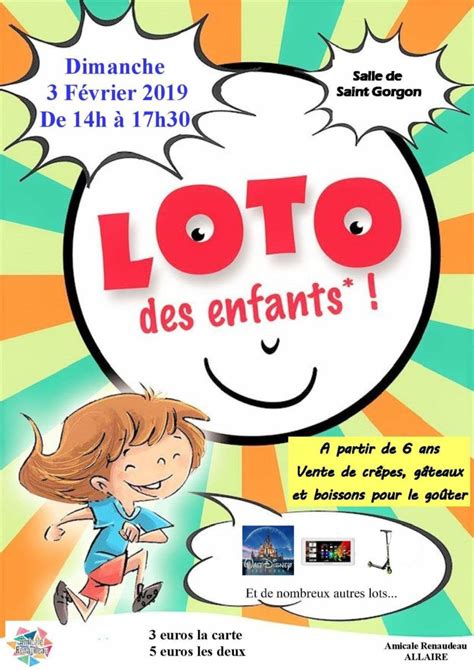 Loto pour enfants à Saint Gorgon Le blog Récréatiloups