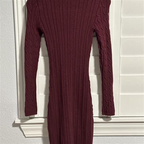 Hollister Knit Sweater Dress Turtle Neck Gorgeous Depop