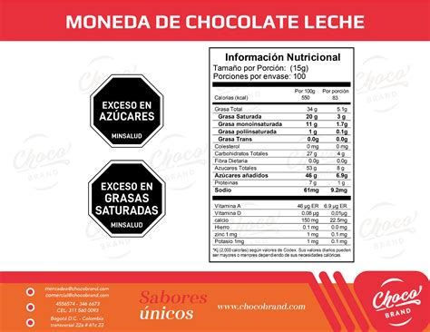 Información Nutricional Chocobrand