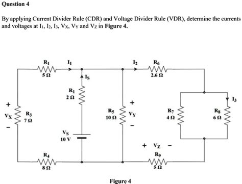 Solved Question By Applying Current Divider Rule Cdr And Voltage