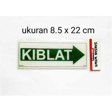 Jual Sign Board Sign Label Acrylic Akrilik Petunjuk Penanda Kiblat