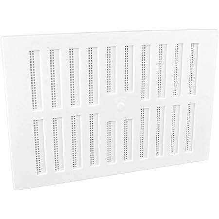 X White Plastic Adjustable Hit And Miss Air Vent Grille With