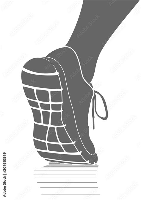 Running Shoe Sole Outline