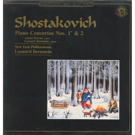 Shostakovich Previn Bernstein Lp Vinyle Piano Concertos Nos