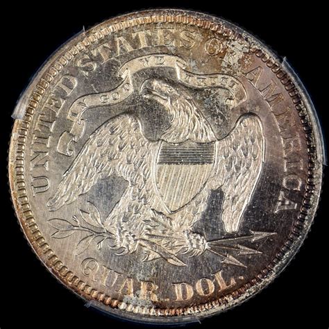 1877 PROOF SEATED LIBERTY QUARTER PCGS PR 60 25C SILVER COIN SCARCE