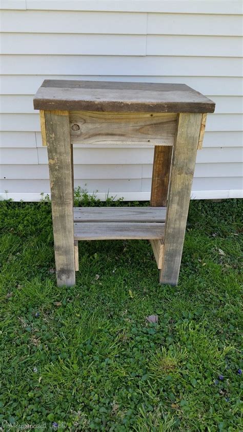 Rustic Garden Table - My Repurposed Life® Rescue Re-imagine Repeat