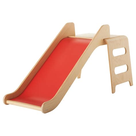 Ikea Kids Wooden Slide In Red And White