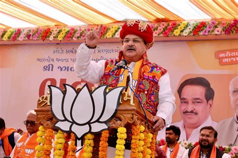 Bjp National President Shri J P Nadda While Addressing Vijay Sankalp