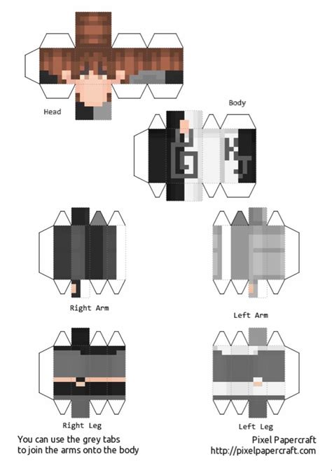 Mr Beast Pixel Papercraft Manualidades De Minecraft Plantillas