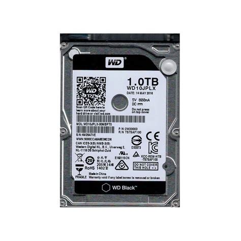 WD10JPLX Western Digital Black 1TB 7200RPM SATA Hard Drive
